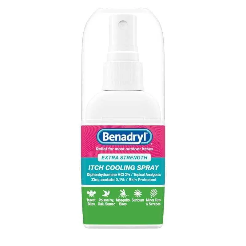 Benadryl Itch Relief Cooling Spray Extra Strength 2oz