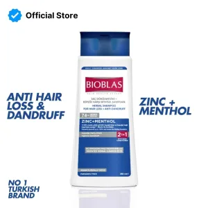 Bioblas Anti-Hair Loss Against Dandruff Shampoo (Zinc   Menthol) - 360ml