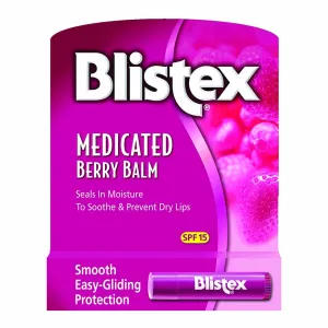 Blistex Medicated Berry Balm SPF 15 0.15 oz (Pack of 4)