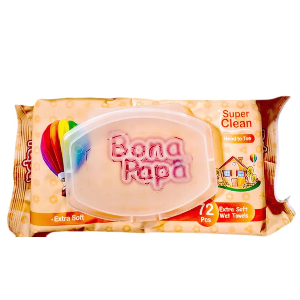 Bona Papa Magic Wipes 72 Pieces - Peach