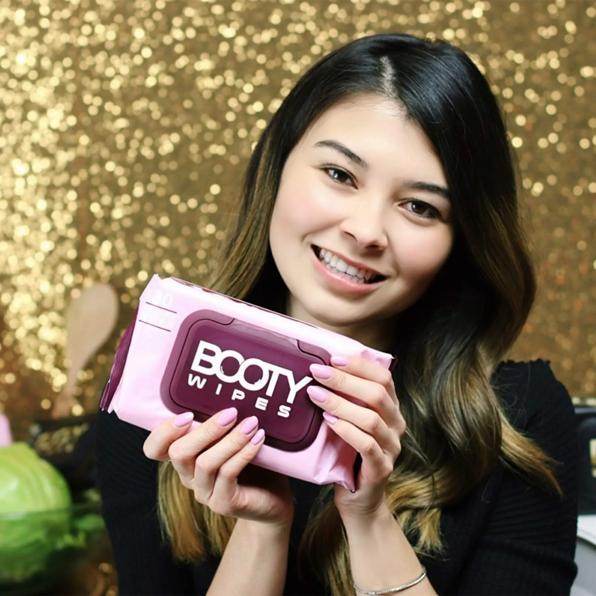 BOOTY WIPES for Women - 80 Flushable Wipes for Adults, Feminine Wet Wipes (80 Wipes Total - 1 Flip-Top Pack) pH Balanced, Infused with Vitamin-E & Aloe