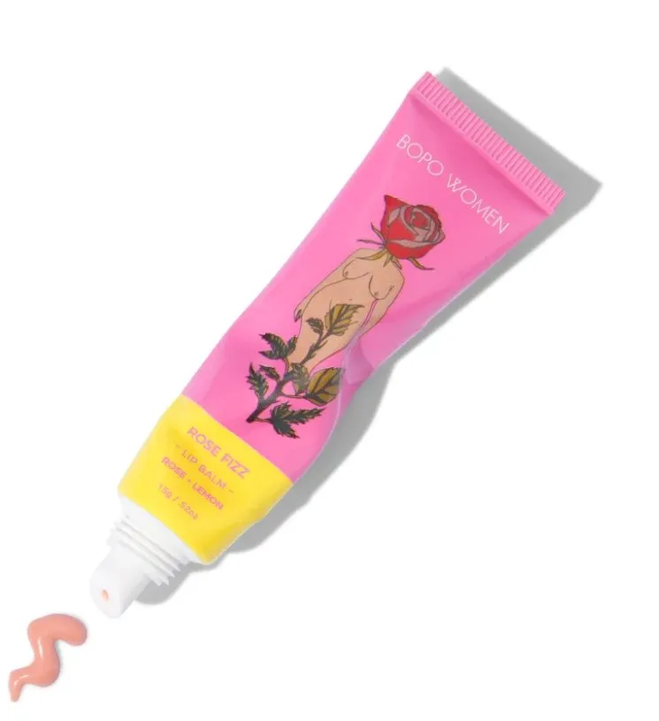 Bopo Rose Fizz Lip Balm