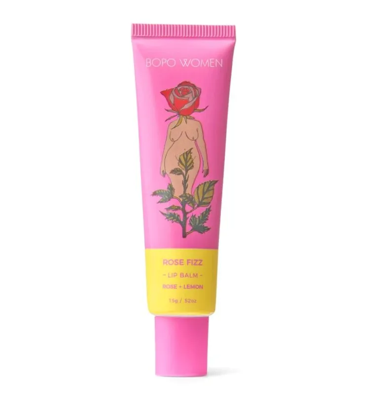 Bopo Rose Fizz Lip Balm