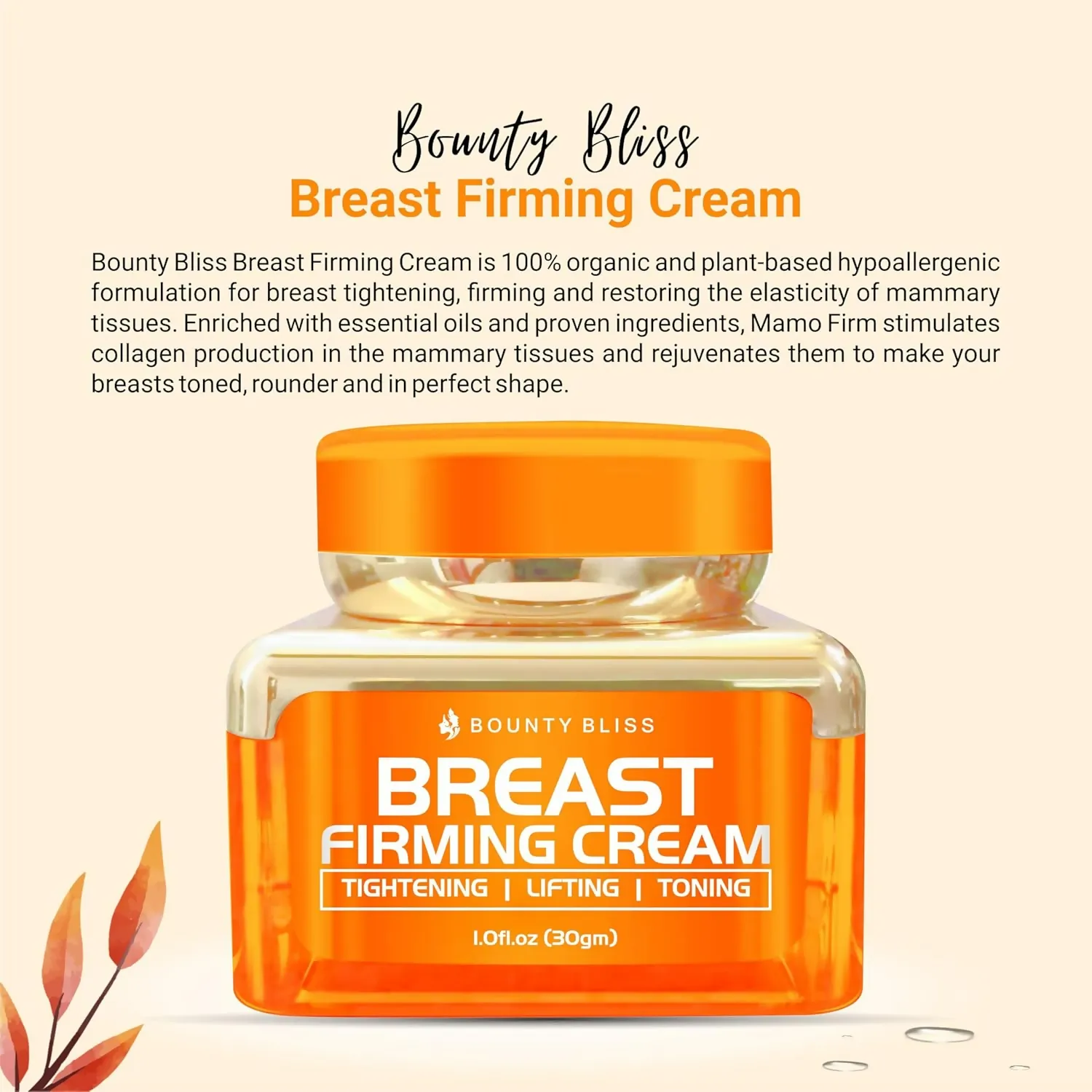 Bounty Bliss Breast Firming Cream Natural Breast Enhancement