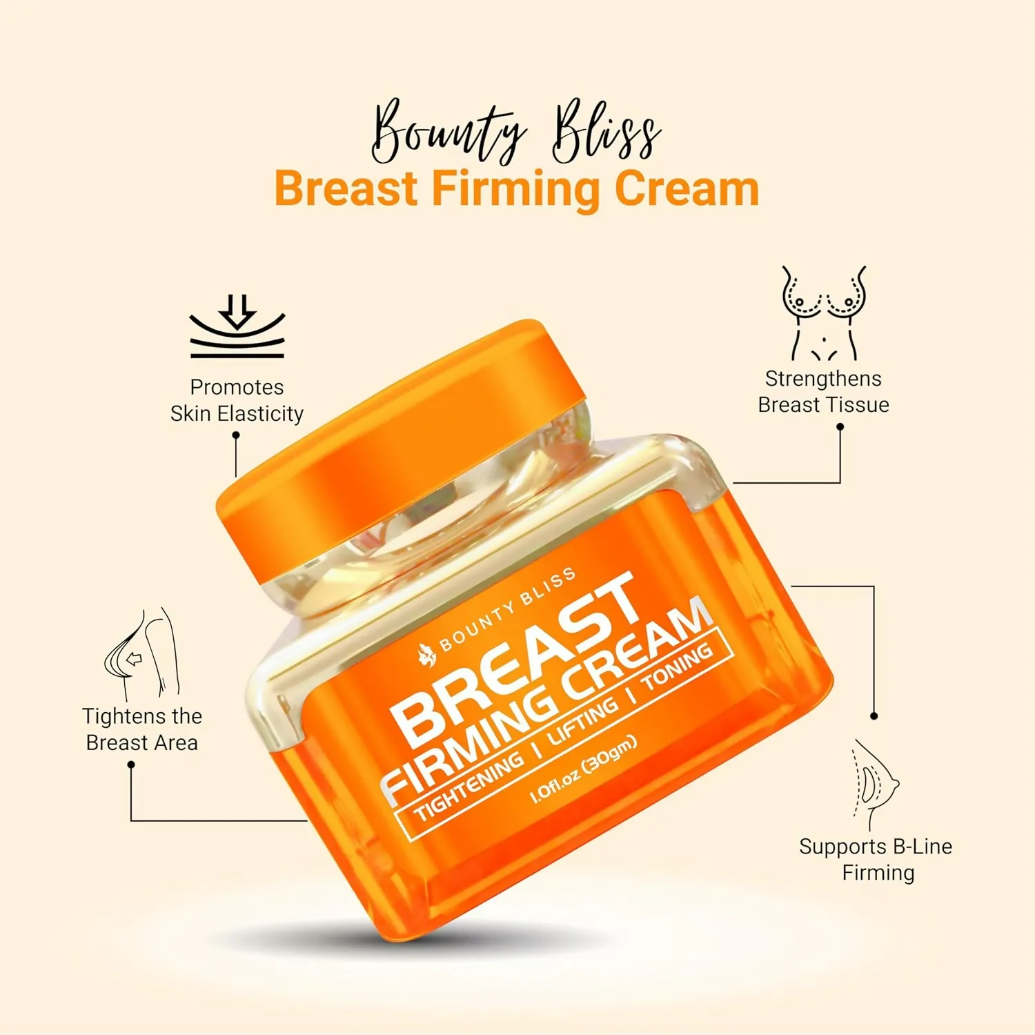 Bounty Bliss Breast Firming Cream Natural Breast Enhancement
