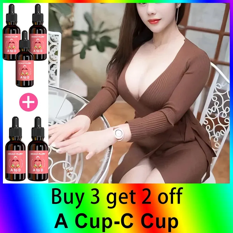 Breast Enhancement Oil - A Cup to D Cup Transformation, Promote Growth Naturally, Firming & Lifting Formula for Fuller, Perkier Curves!