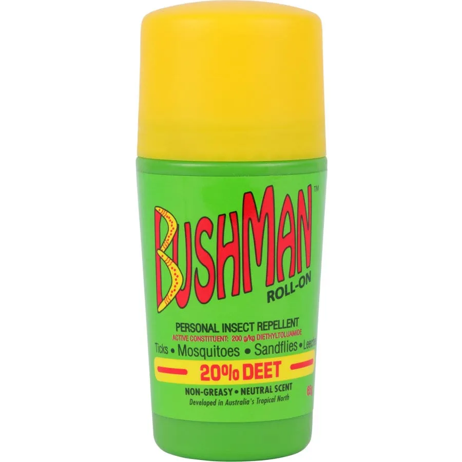 Bushman Insect Repellent Plus DEET 20% Sunscreen Roll-On (65g)