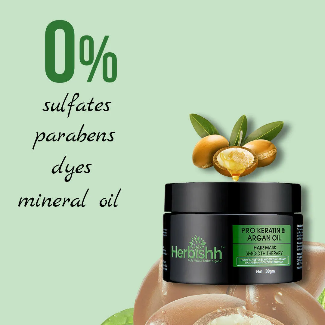Buy 3 Argan Hair Masks, Get 3 Hair Oils FREE - Herbishh