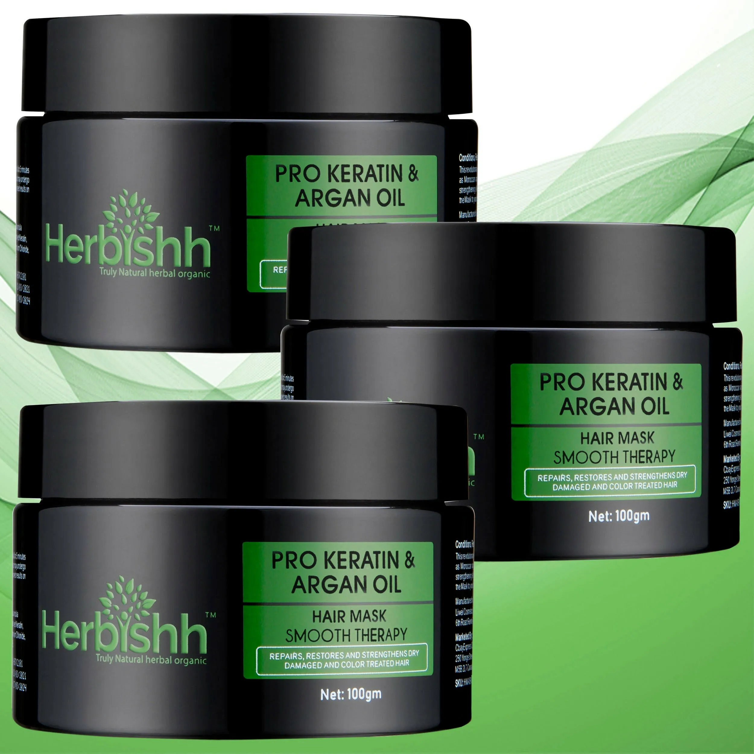 Buy 3 Argan Hair Masks, Get 3 Hair Oils FREE - Herbishh