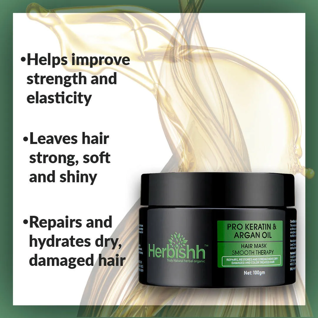 Buy 3 Argan Hair Masks, Get 3 Hair Oils FREE - Herbishh