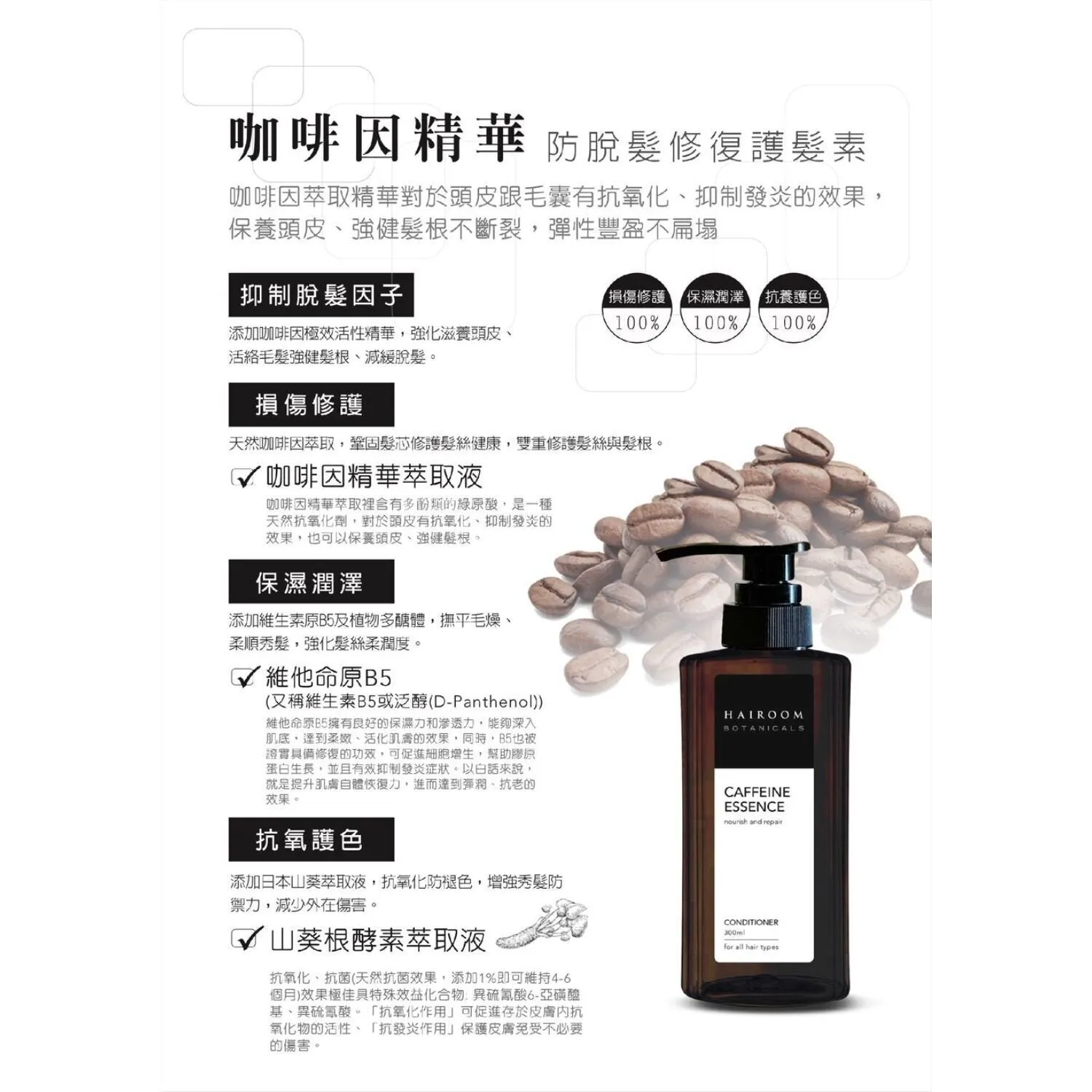 Caffeine Essence Nourish and Repair Conditioner