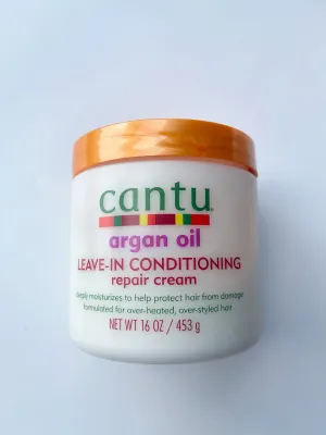 CANTU Argan Oil Leave-In Conditioning Repair Cream 16 oz