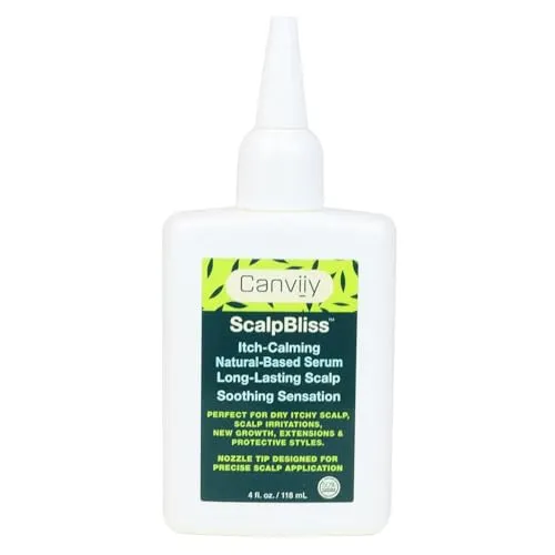 Canviiy ScalpBliss Itch-Calming Serum, Long-Lasting Soothing Scalp Moisturizer for Dry itchy Scalp, Enriched with Aloe Vera, Witch Hazel, Manuka Honey and Peppermint Oil (Natural Based)