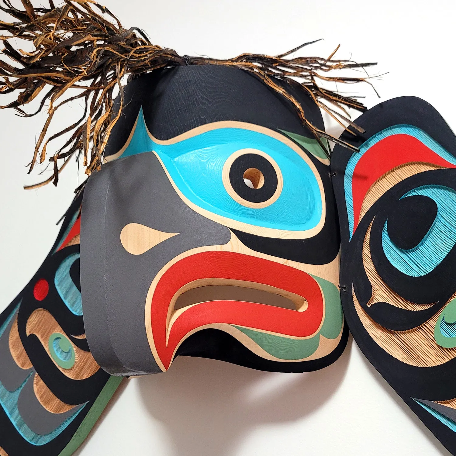 Carved & Sandblasted Eagle Mask