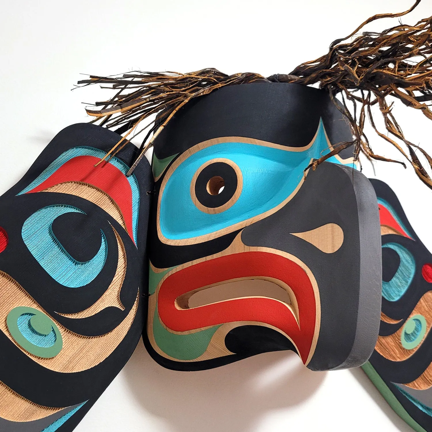 Carved & Sandblasted Eagle Mask