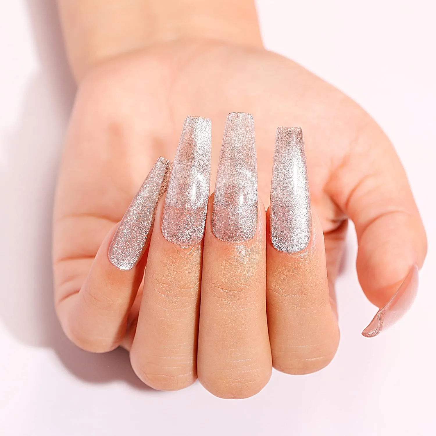Cat Eye Glitter Nail Orange (497)-10ml