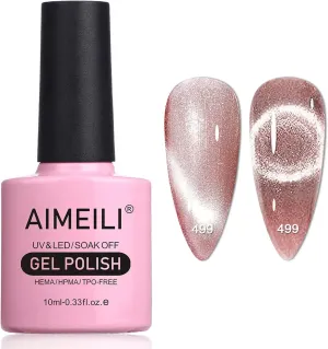 Cat Eye Glitter Nail Pink (499)-10ml