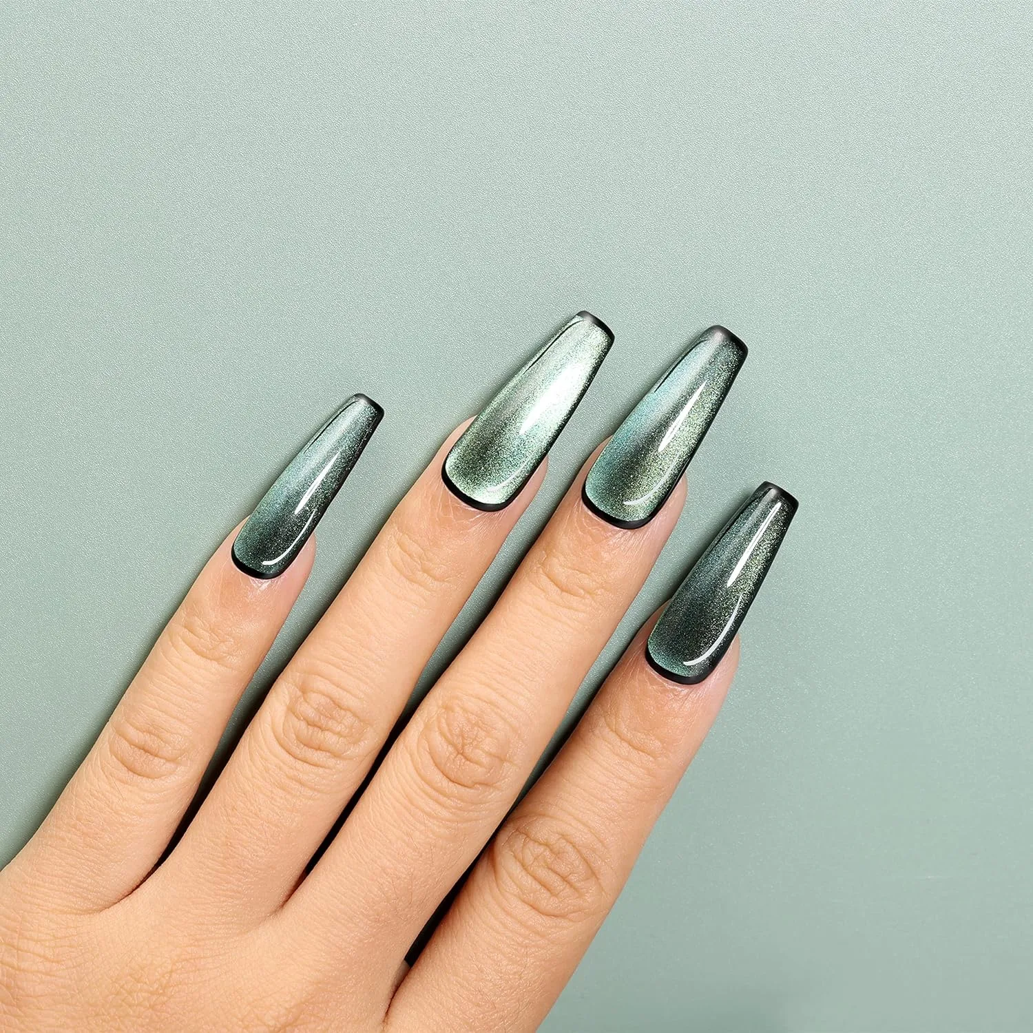 Cat Eye Nail Polish Green (490)-10ml