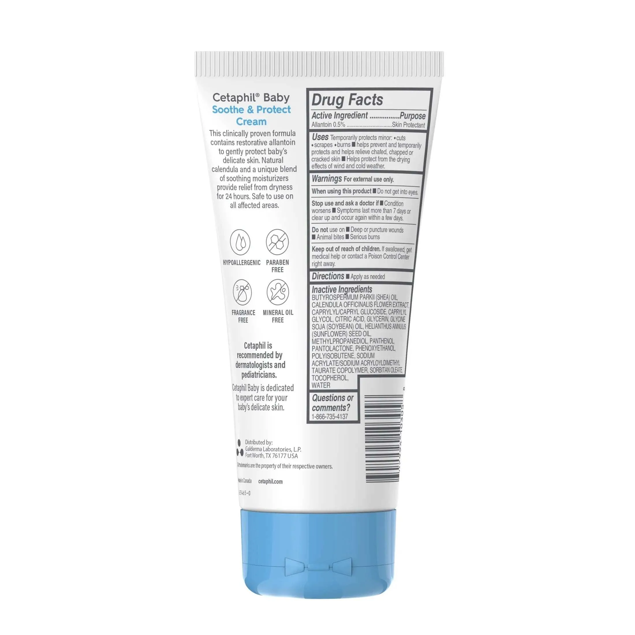 Cetaphil Baby Soothe & Protect Cream with Allantoin Skin Protectant - 6 oz