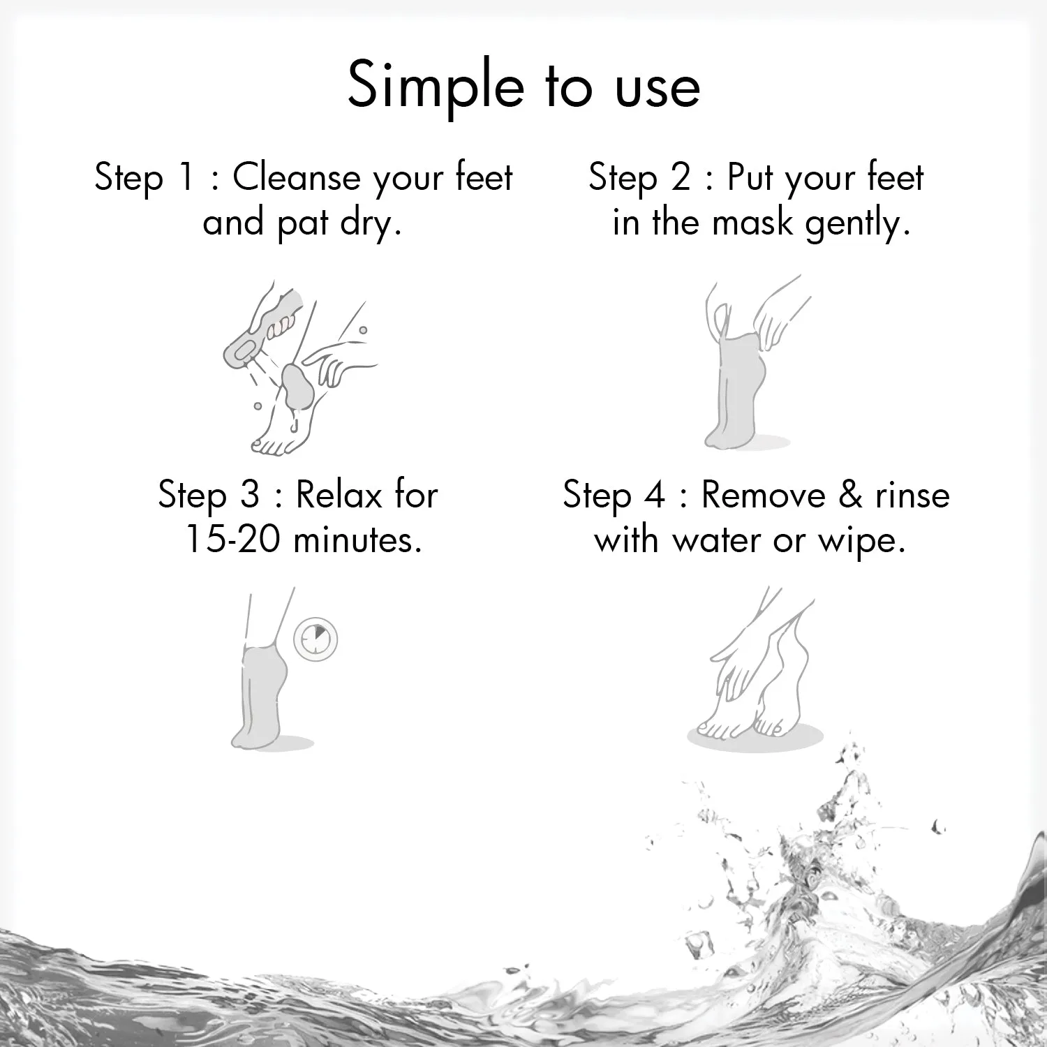 Charcoal Foot mask