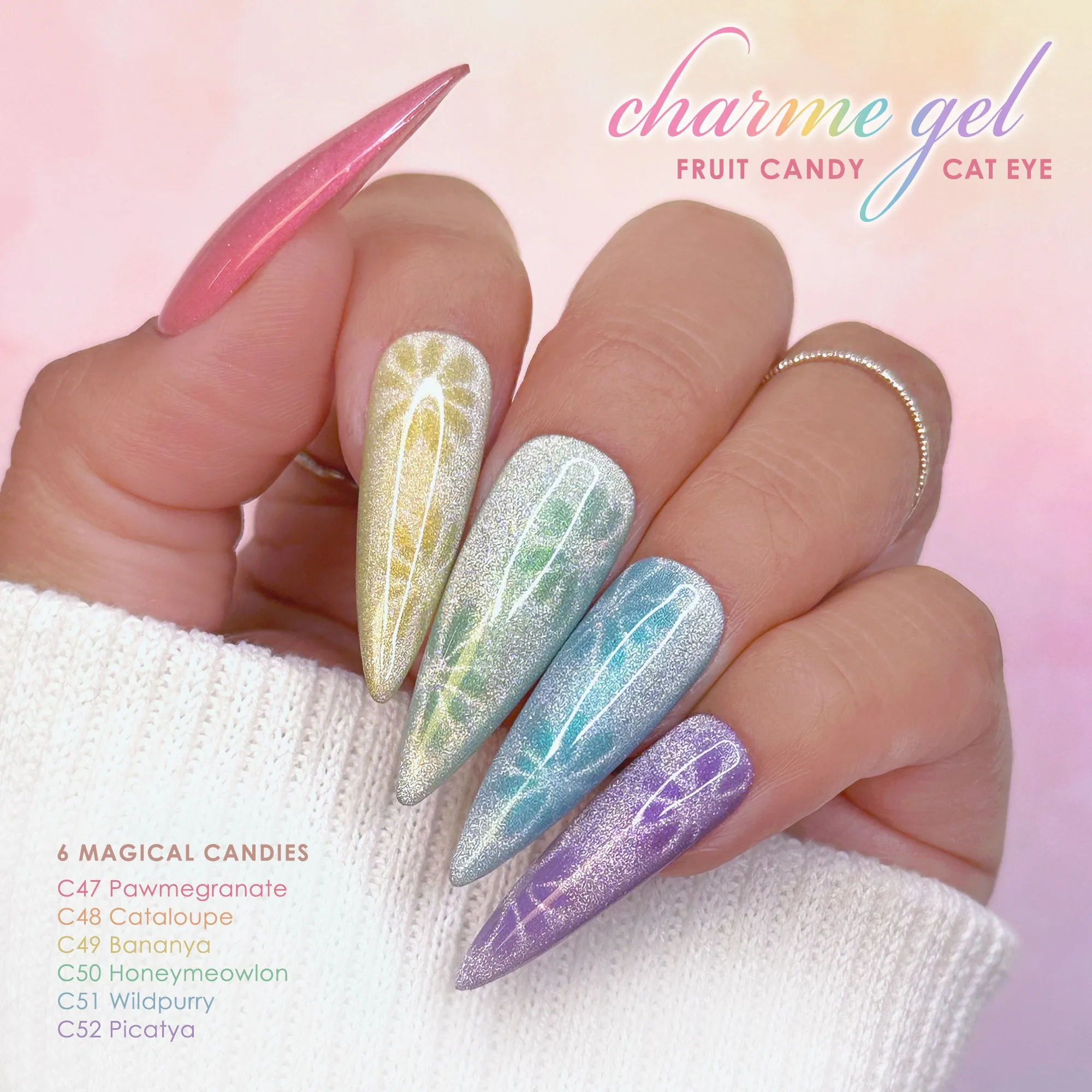 Charme Gel Fruit Candy Cat Eye Collection / 6 Colors