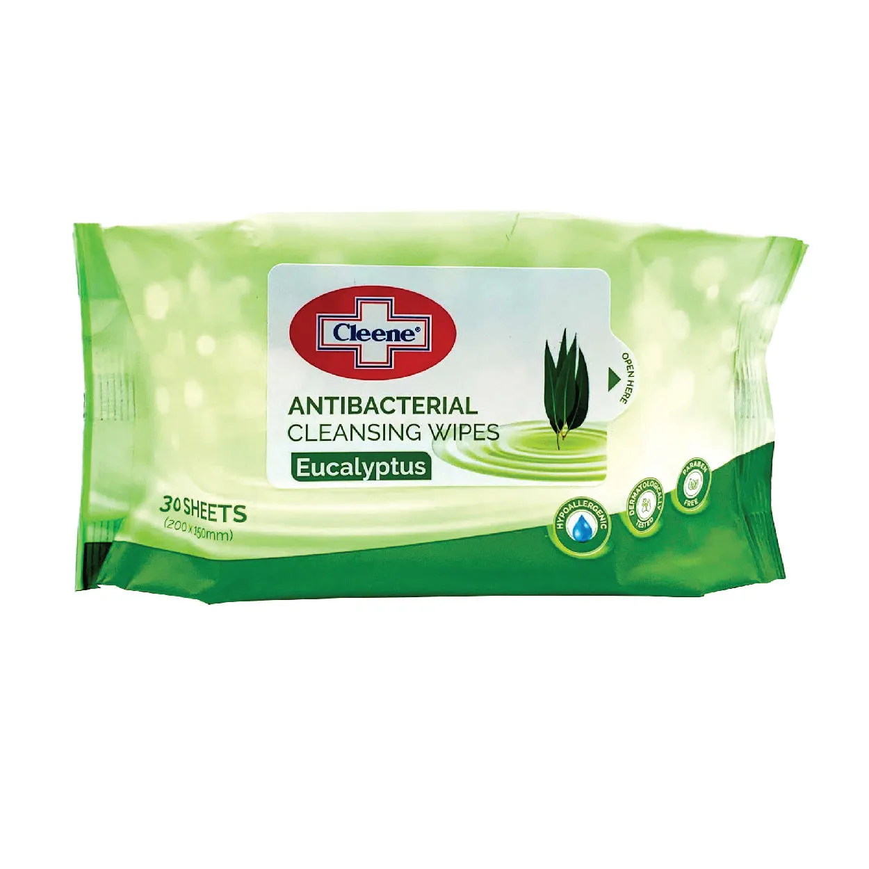 Cleene Antibacterial Cleansing Wipes Eucalyptus 30s