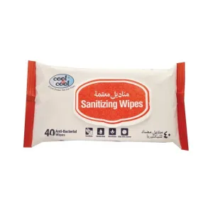 Cool & Cool Sanitizing Wipes 40 Pieces