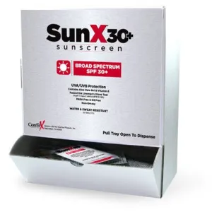 Coretex SunX SPF30 Sunscreen Pouches 100/Box