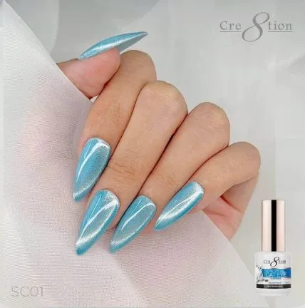 Cre8tion Saphire Cat Eye Gel Collection - 6 Colors