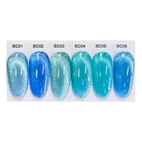 Cre8tion Saphire Cat Eye Gel Collection - 6 Colors