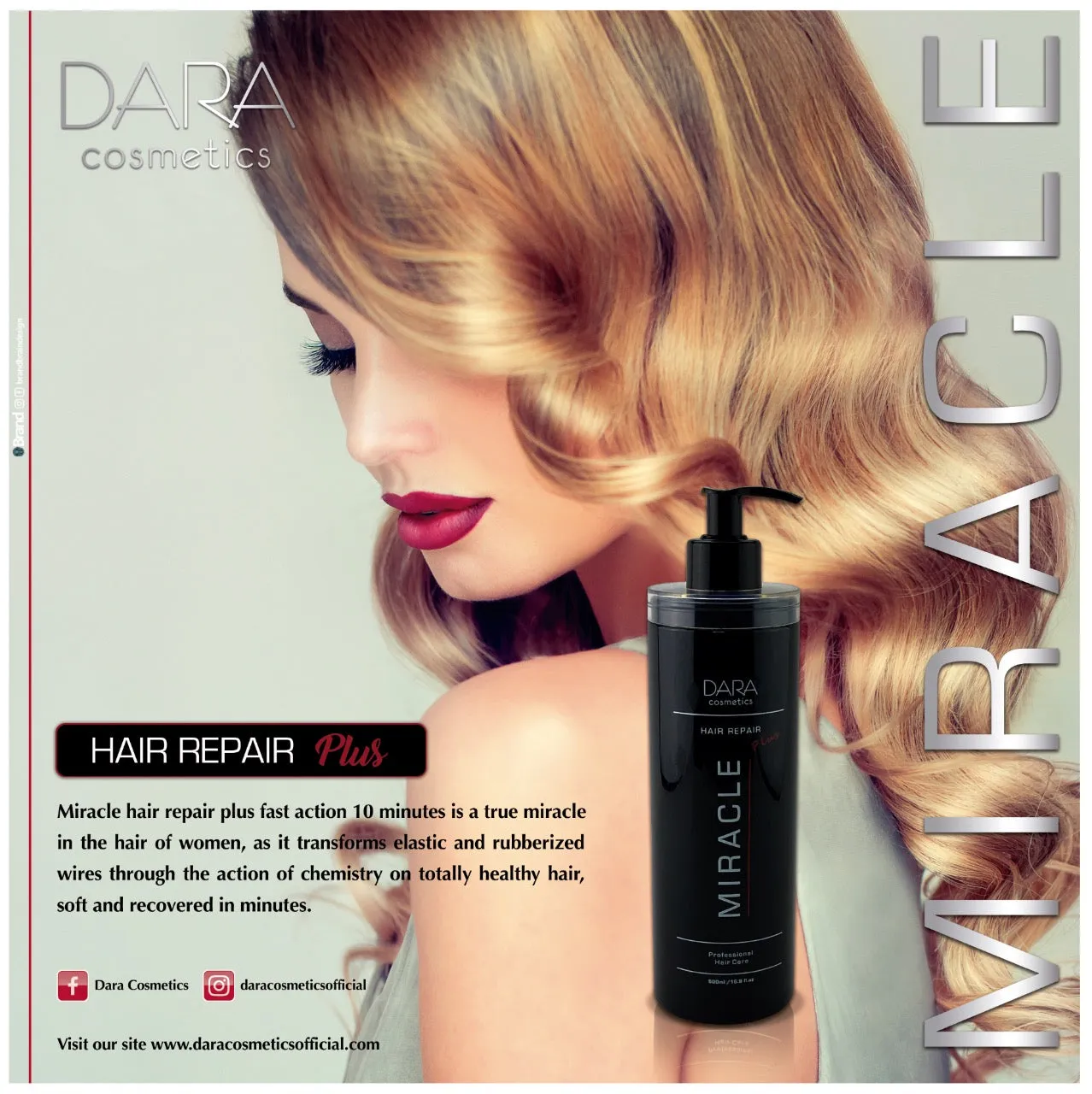DARA Miracle hair repair plus – 16.09 fl oz  – Deep hair repair For All Hair Types