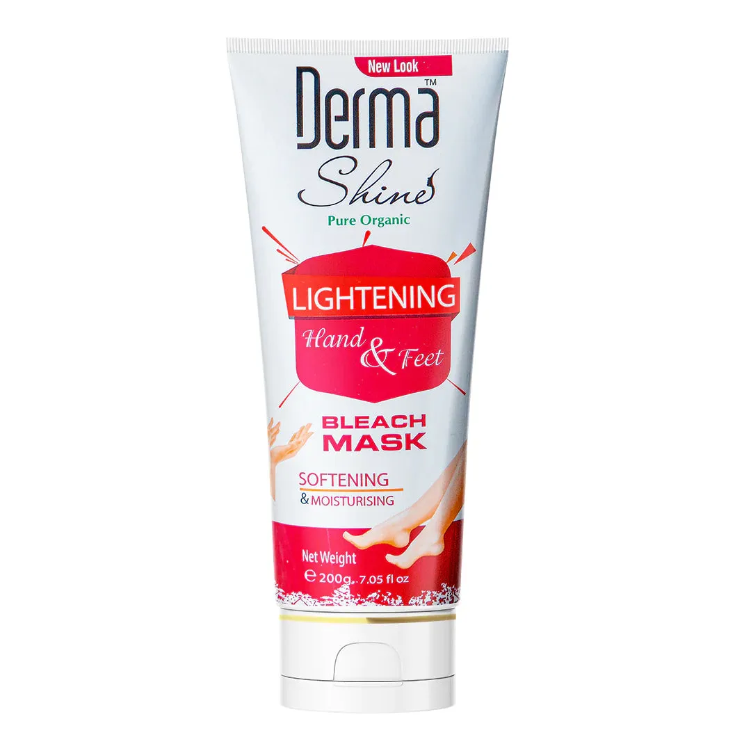 DERMA SHINE HAND AND FEET LIGHTENING BLEACH MASK 200g