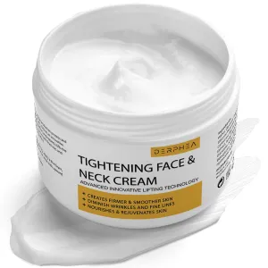 DERPHEA Neck Cream, Face & Neck Tightening Cream, Face Firming Cream, Skin Tightening Cream For Fine lines, Loose & Sagging Skin On Face, Neck, Decollete (3.4 Oz)