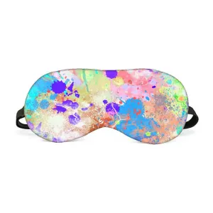 Designer Travel Eye Mask for Sleeping - Color Spatters - Made in India