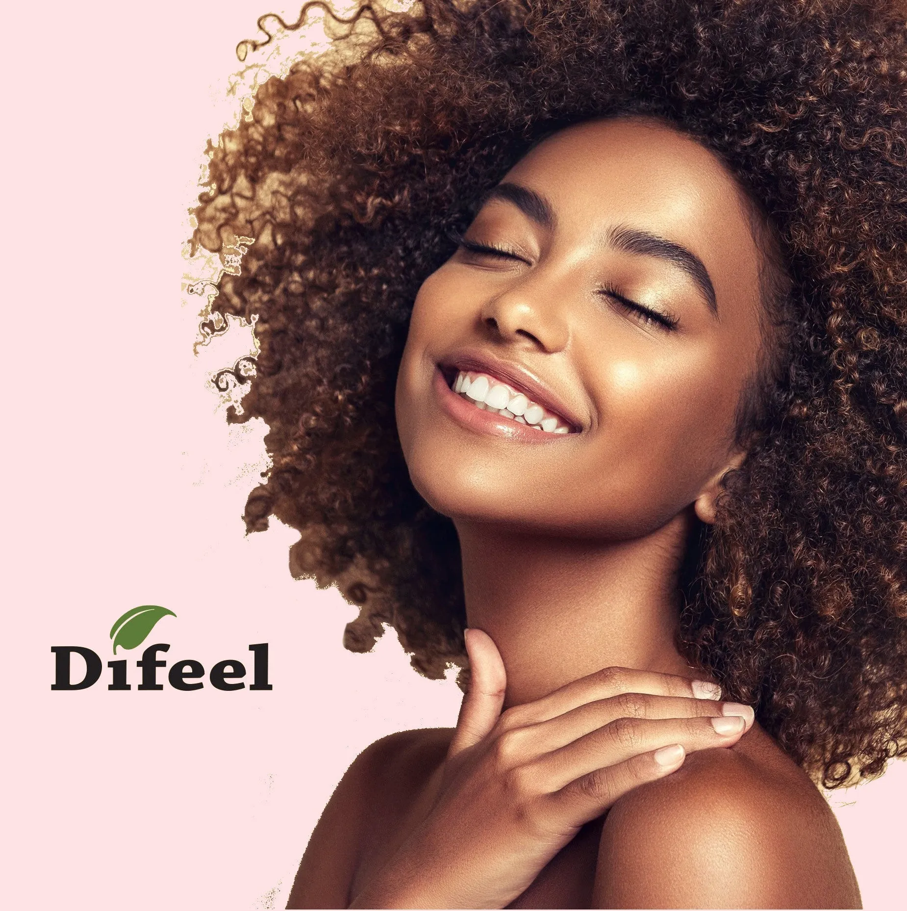 Difeel Biotin Growth & Curl Hot Oil Treatment 7.1 oz. - Deluxe 2-PC Gift Set
