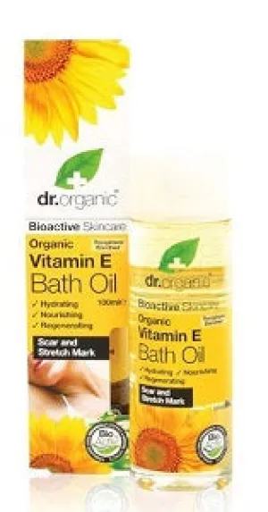 Dr Organic Vitamin E Scar & Stretch Mark Bath Oil 100 ml