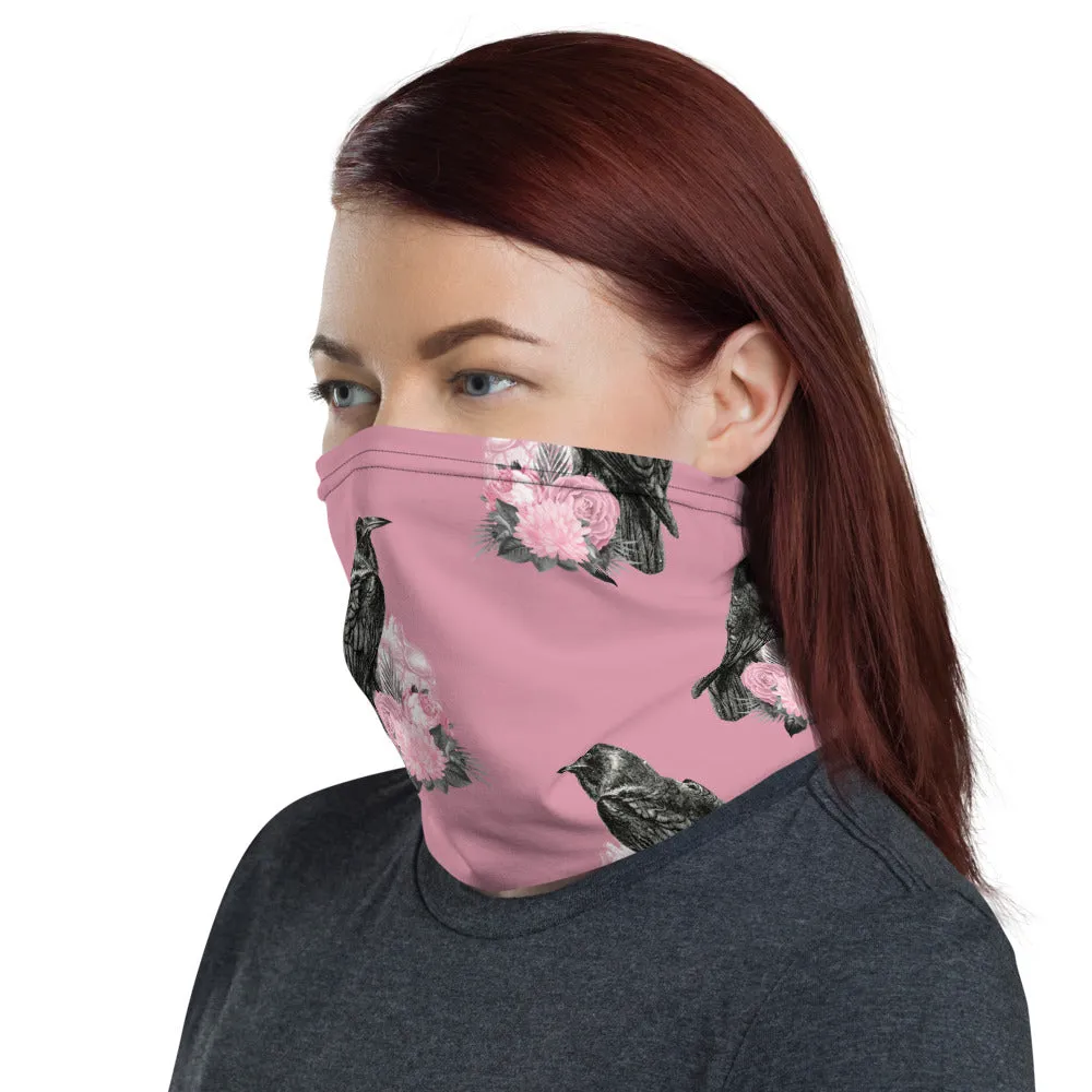 Dusty Pink Raven Neck Gaiter Mask