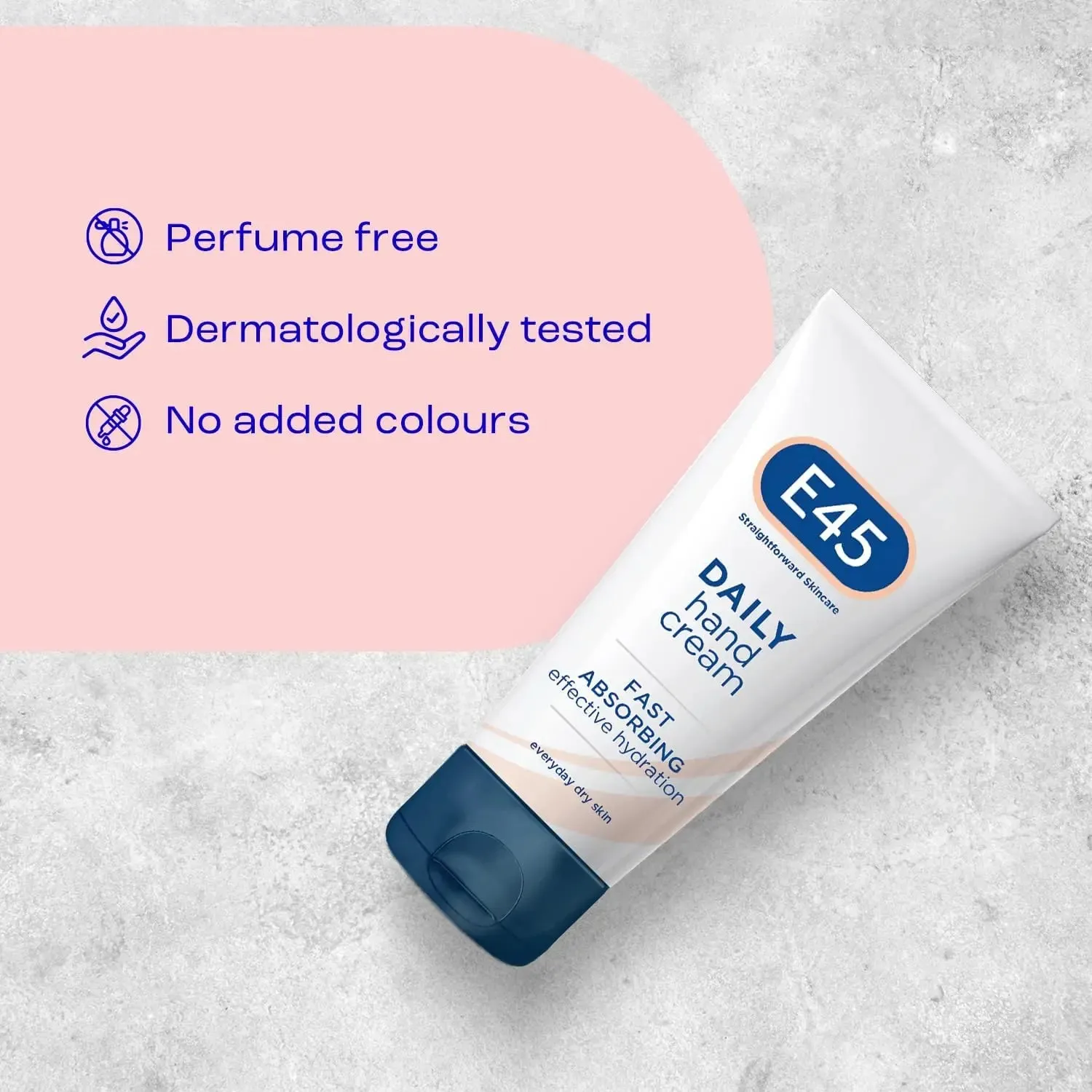 E45 Straightforward Skincare moisturising daily hand cream  -50ml