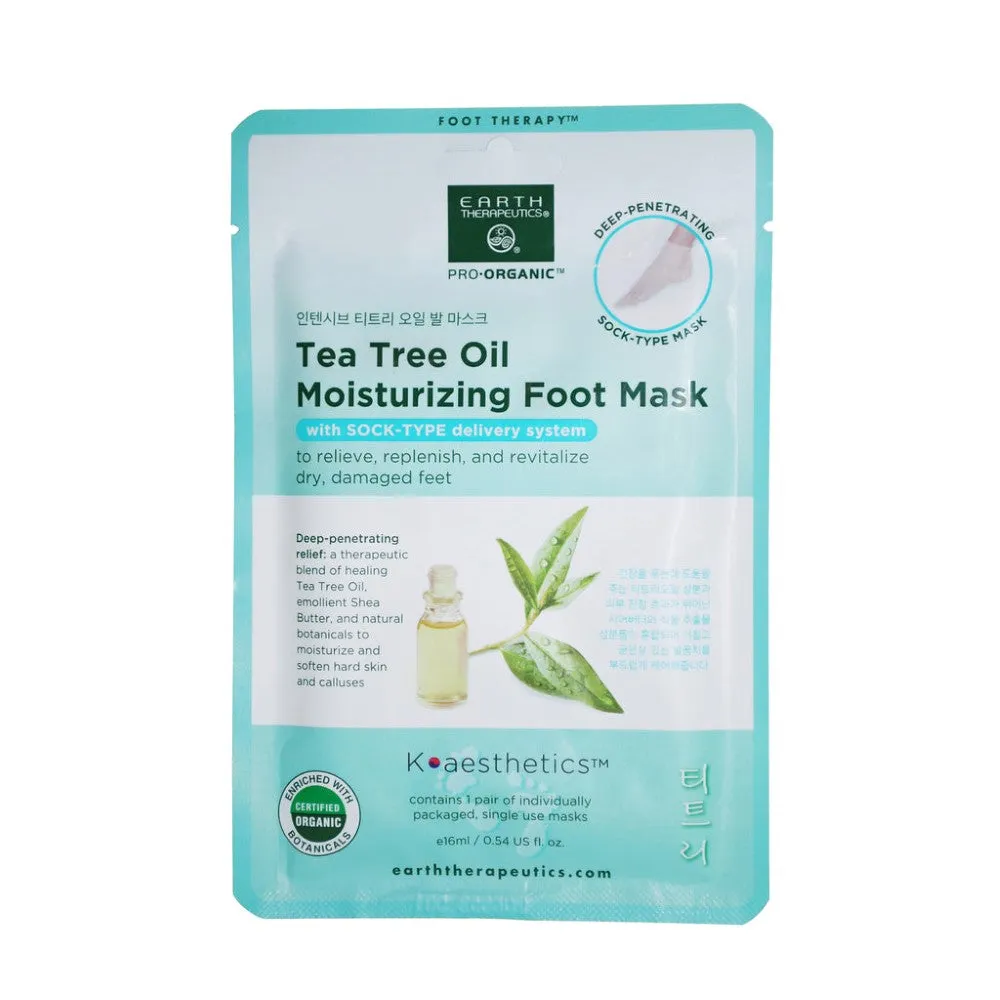 Earth Therapeutics Tea Tree Oil Moisturizing Foot Mask