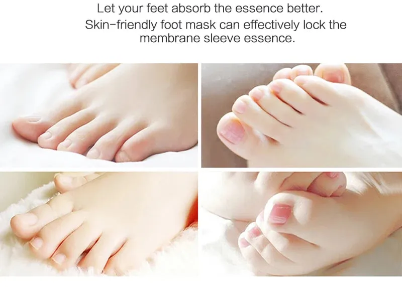 EFERO - Original 8pcs=4bag Exfoliating Foot Mask Socks for Pedicure Sosu Socks Peeling for Feet Care Beauty Foot Mask for Legs Foot Cream
