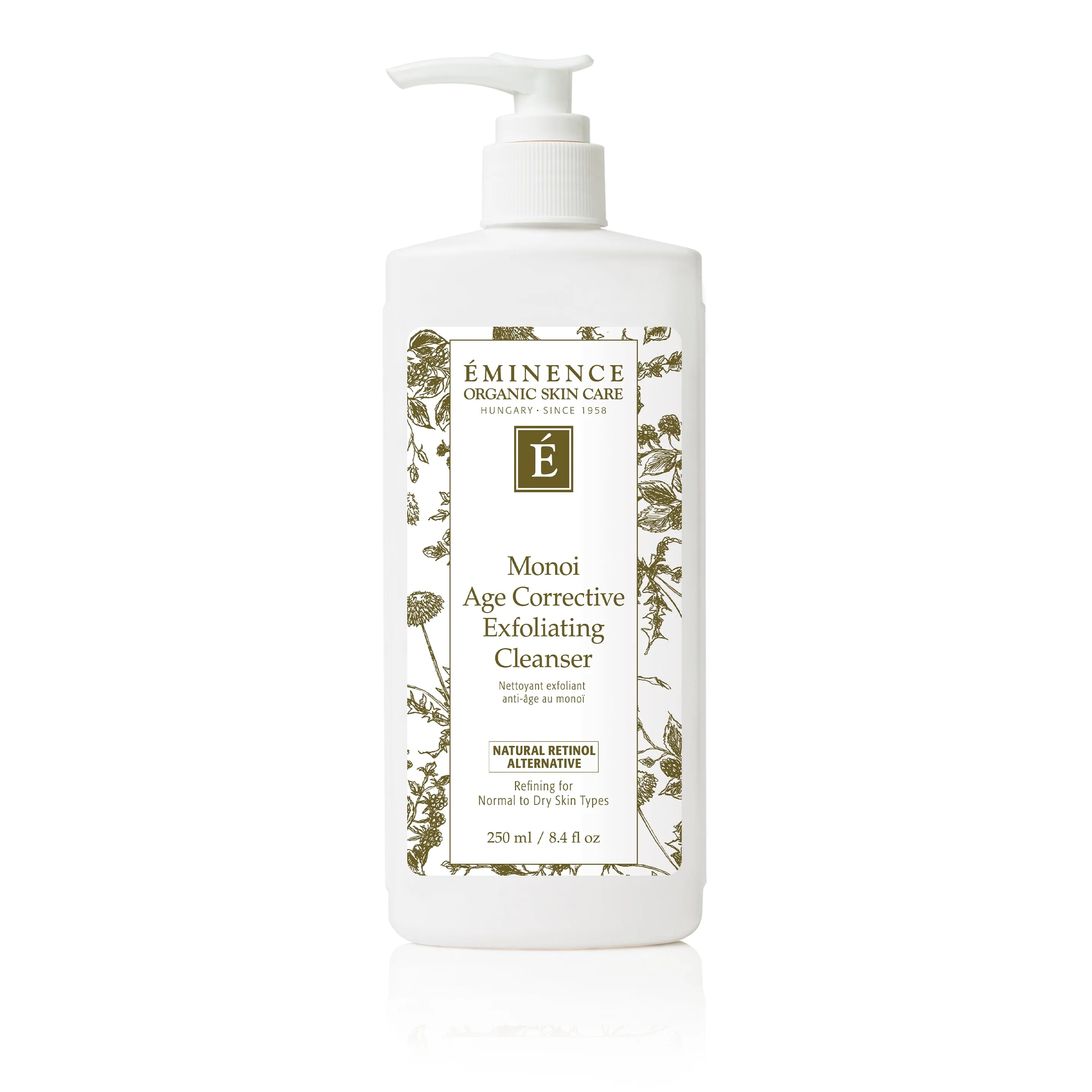Eminence Organics Glass Skin Trio (Bamboo Firming Fluid   Monoi Age Corrective Exfoliating Cleanser   Monoi Age Corrective Night Cream for Face & Neck)