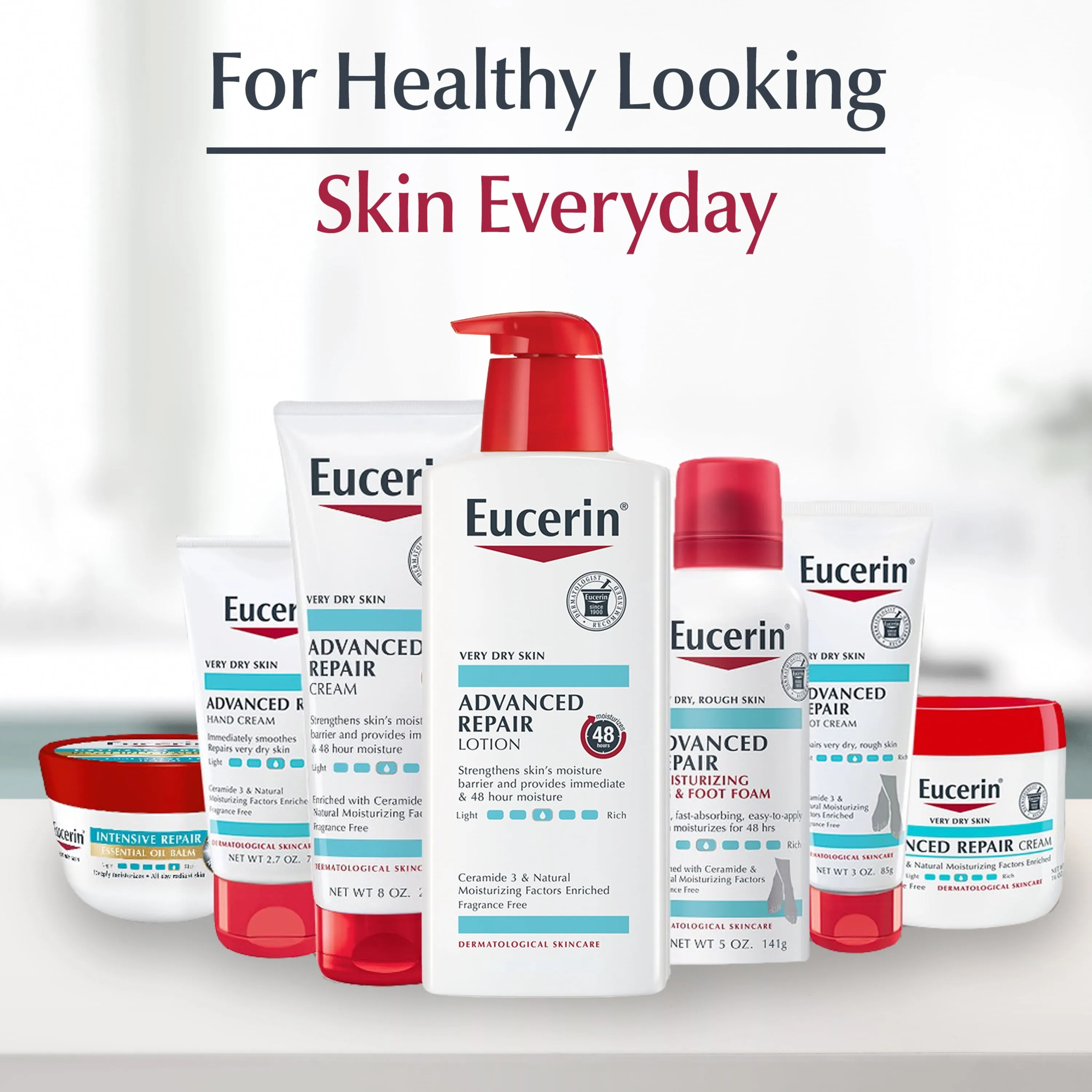Eucerin Advanced Repair Body Cream, Body Cream for Very Dry Skin, 8 Oz Tube