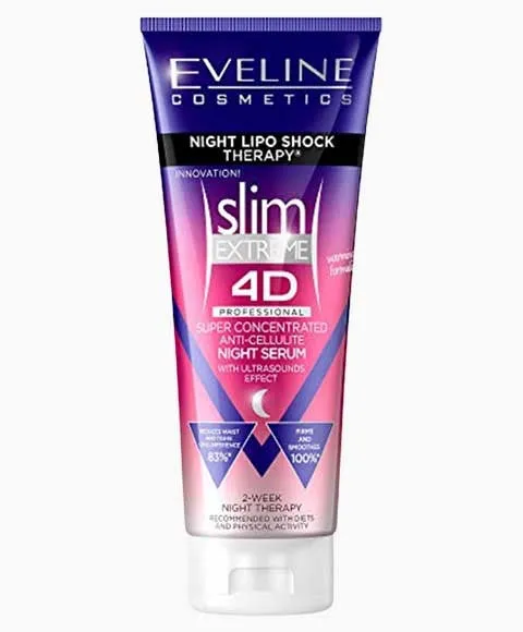 Eveline Slim 4D Extreme Super Concentrated Night Anti Cellulite Body Serum 250ml