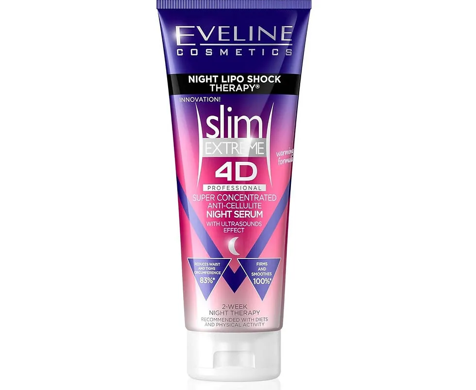 Eveline Slim 4D Extreme Super Concentrated Night Anti Cellulite Body Serum 250ml