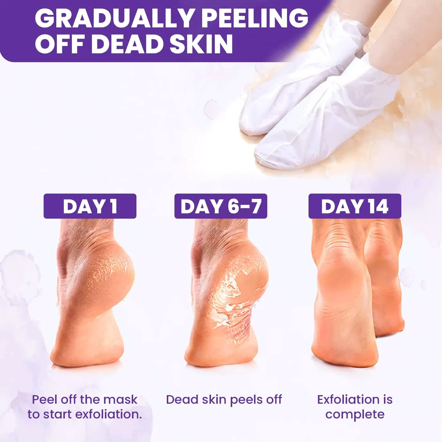 Exfoliating Foot Mask | Lavender | Pack of 2