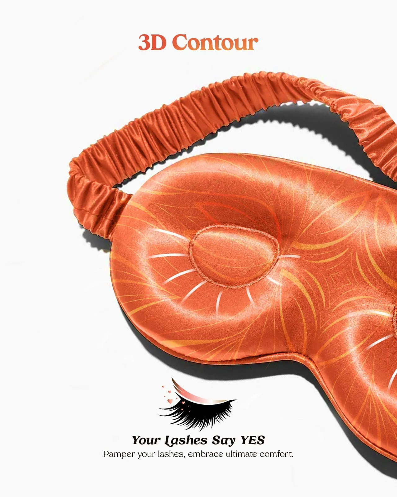 FEELITS Royal Mulberry Hyaluronic Acid-Infused Silk. Natural Beauty 3D Contour Eye Mask- Aurora Series