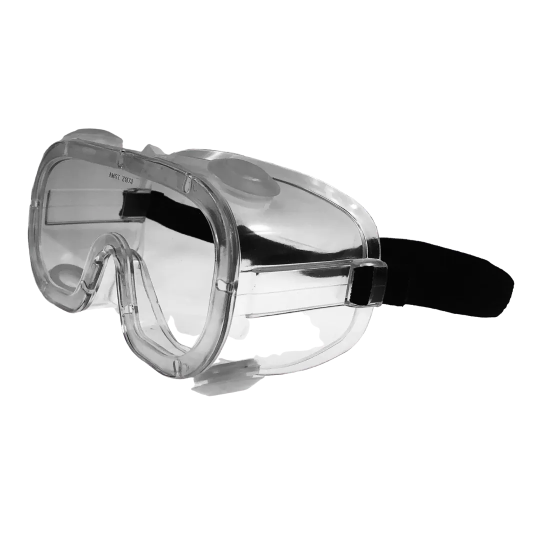 Firstahl Indirect Vent Goggle - ANSI Z87.1 Certified Lightweight Safety Googles (Clear,Pack of 2)