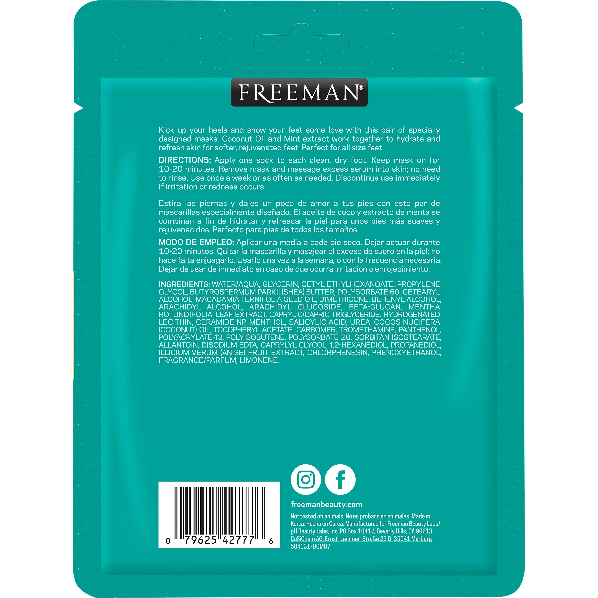 Flirty Feet Moisturizing and Smoothing Foot Mask
