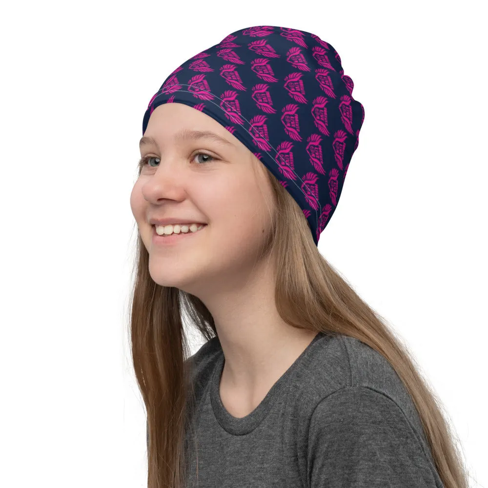 FLO Navy & Pink Neck Gaiter Mask