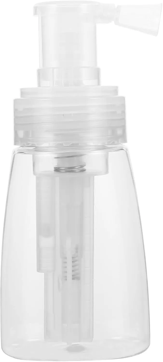 GALPADA Plastic Powder Spray Bottle Transparent Misting Container for Even Distribution of Loose Powder for Hair Salons Home Use and Travel Durable and Easy to Monitor